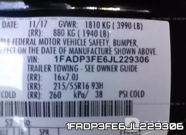 1FADP3FE6JL229306 фото 10