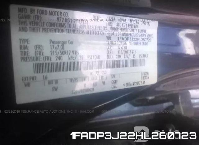 1FADP3J22HL260723 фото 10
