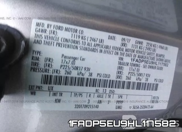 1FADP5EU9HL117582 фото 10
