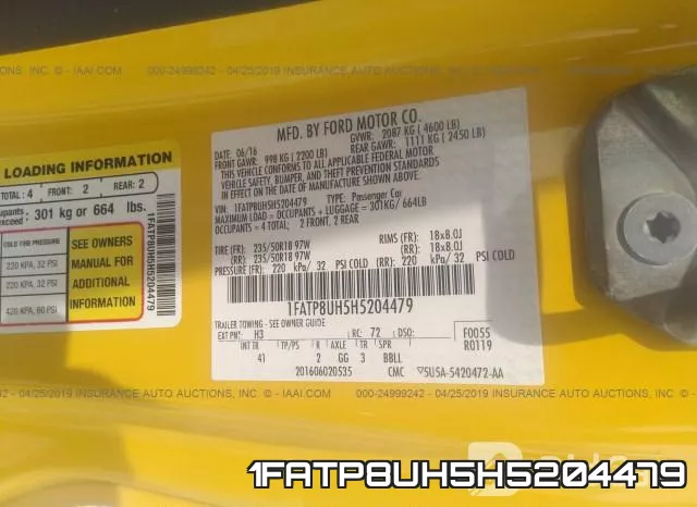 1FATP8UH5H5204479 фото 10