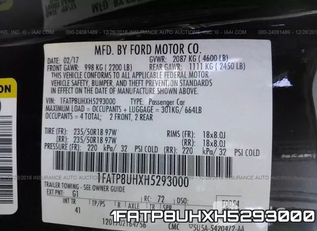 1FATP8UHXH5293000 фото 10