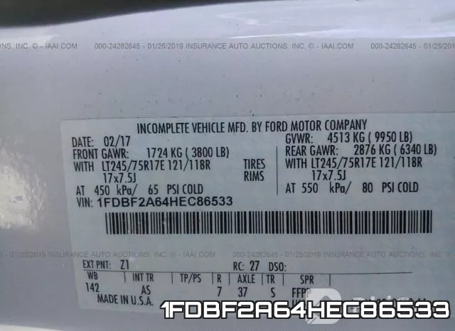 1FDBF2A64HEC86533 фото 10