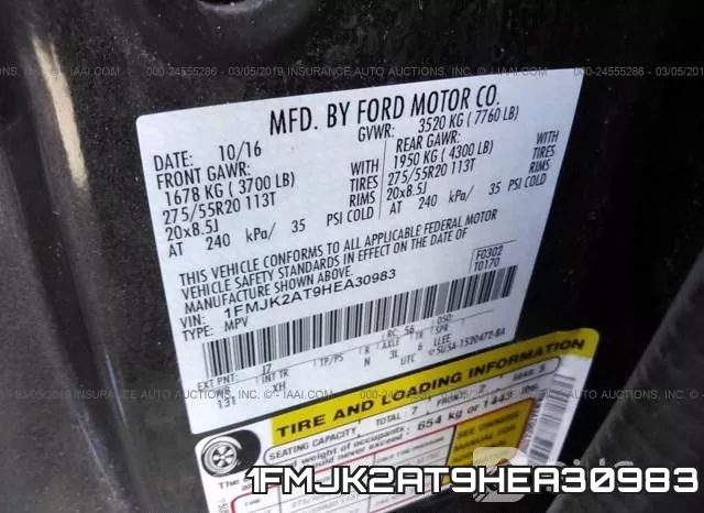 1FMJK2AT9HEA30983 фото 10