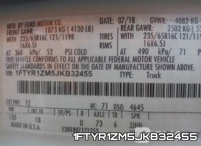 1FTYR1ZM5JKB32455 фото 10