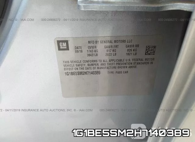 1G1BE5SM2H7140389 фото 10