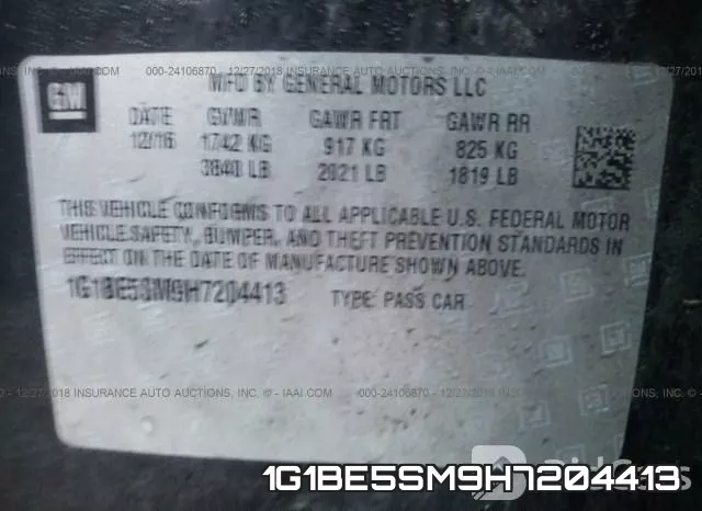 1G1BE5SM9H7204413 фото 10