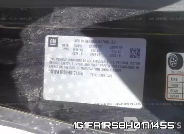 1G1FA1RS8H0171455 фото 10