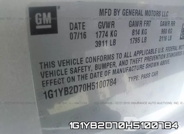 1G1YB2D70H5100784 фото 10