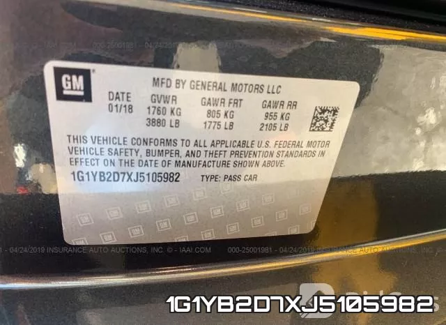 1G1YB2D7XJ5105982 фото 10