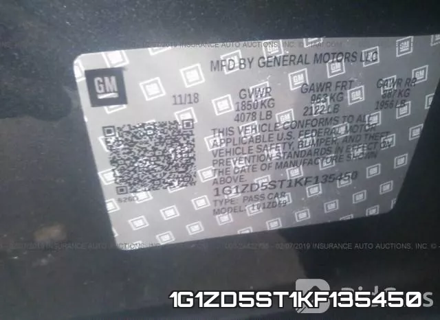 1G1ZD5ST1KF135450 фото 10