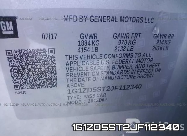 1G1ZD5ST2JF112340 фото 10