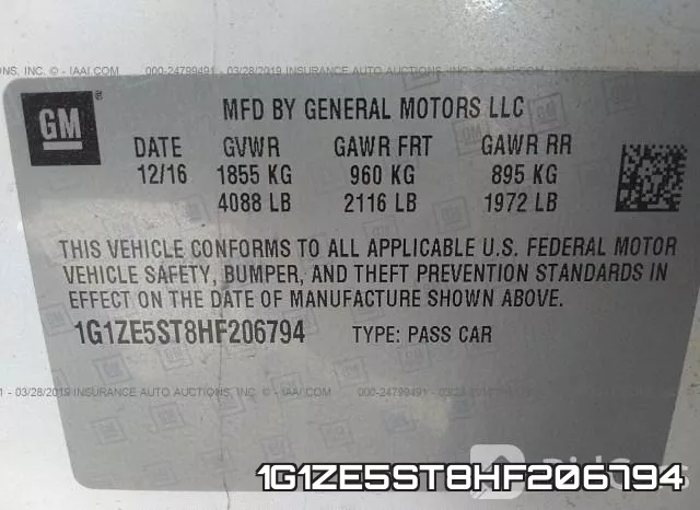 1G1ZE5ST8HF206794 фото 10