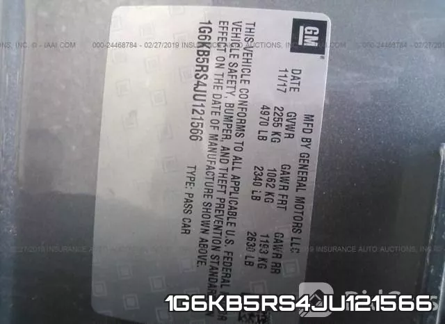 1G6KB5RS4JU121566 фото 9