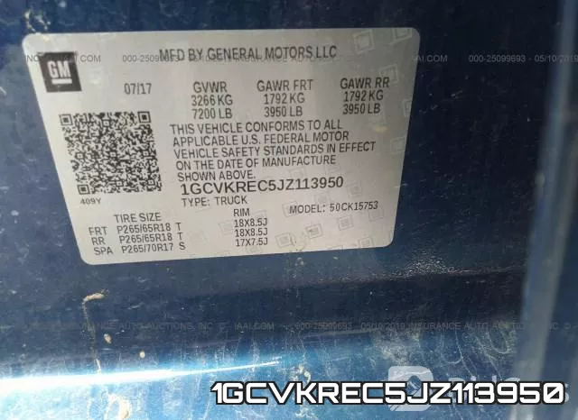 1GCVKREC5JZ113950 фото 10