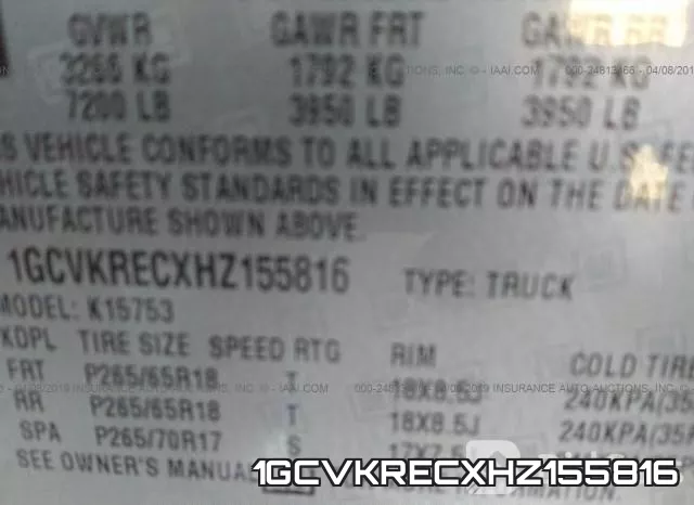 1GCVKRECXHZ155816 фото 10
