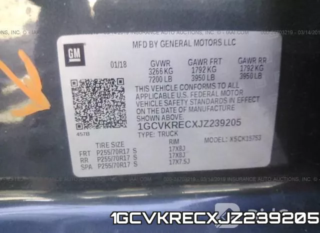 1GCVKRECXJZ239205 фото 10