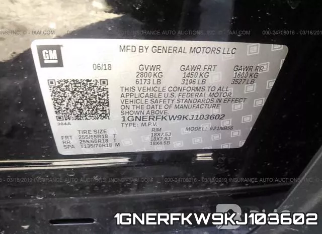 1GNERFKW9KJ103602 фото 10