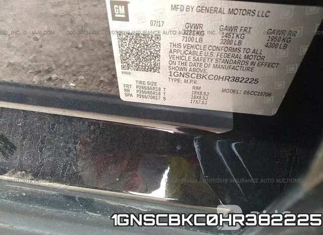 1GNSCBKC0HR382225 фото 10