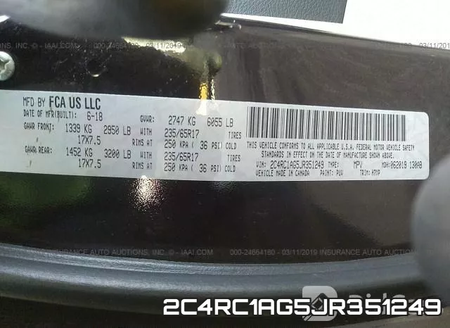 2C4RC1AG5JR351249 фото 9