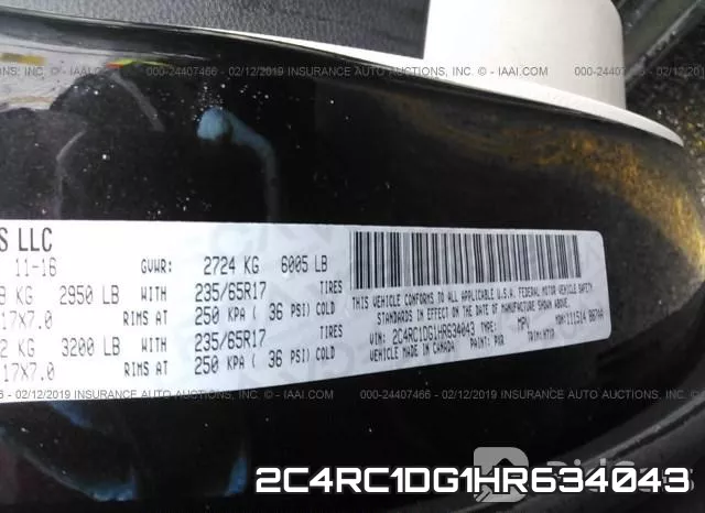 2C4RC1DG1HR634043 фото 10