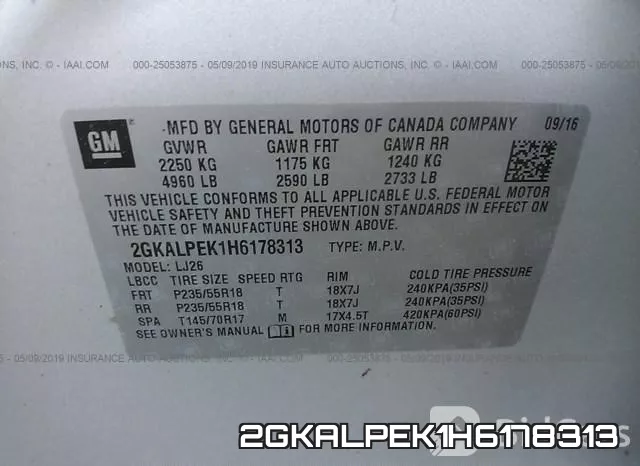2GKALPEK1H6178313 фото 10