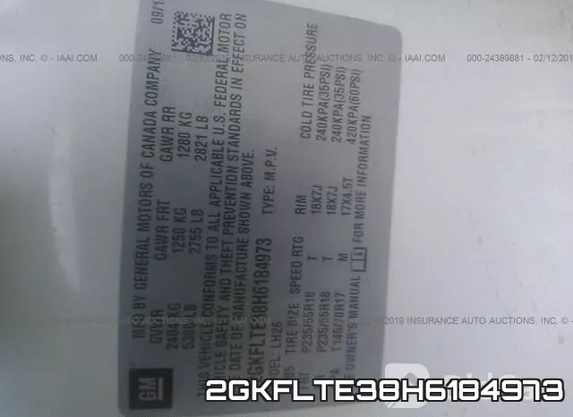 2GKFLTE38H6184973 фото 10