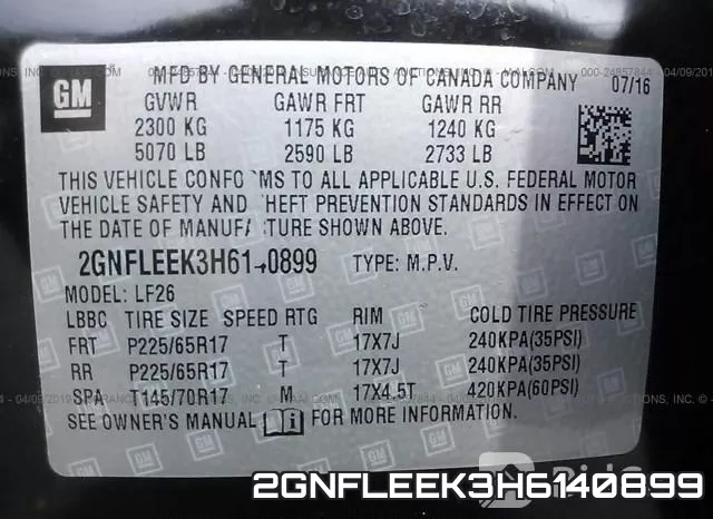 2GNFLEEK3H6140899 фото 10