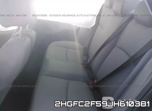 2HGFC2F59JH610381 фото 9