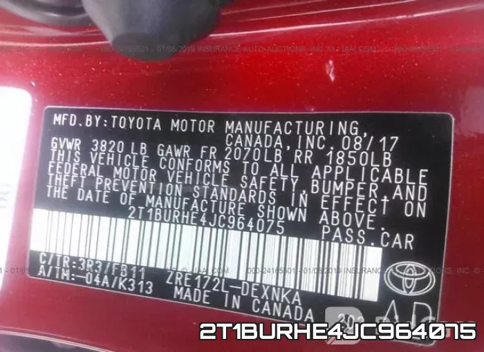 2T1BURHE4JC964075 фото 10