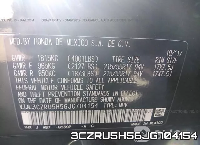 3CZRU5H56JG704154 фото 10