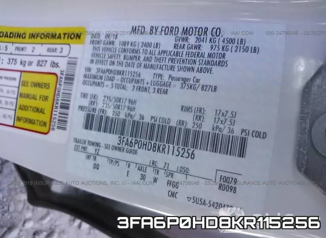 3FA6P0HD8KR115256 фото 10