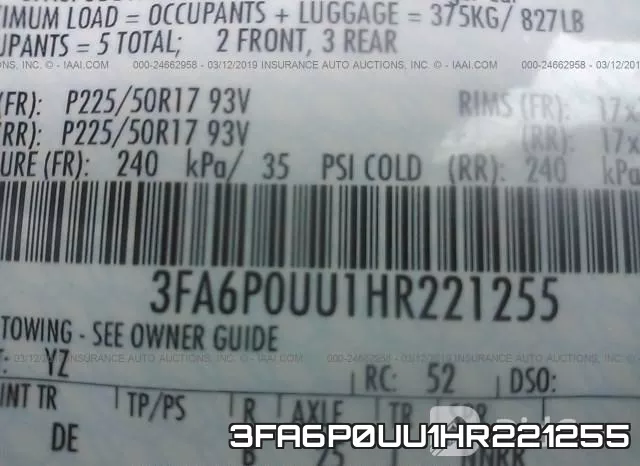 3FA6P0UU1HR221255 фото 10