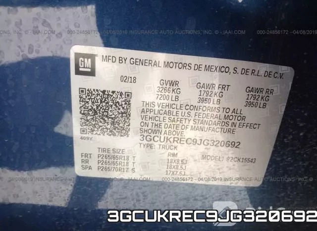3GCUKREC9JG320692 фото 10