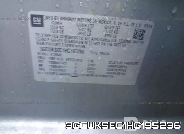3GCUKSEC1HG195236 фото 10