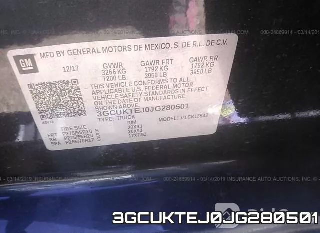 3GCUKTEJ0JG280501 фото 10