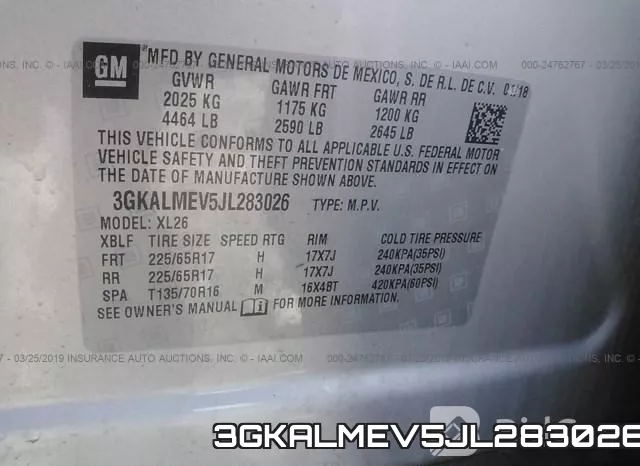3GKALMEV5JL283026 фото 10