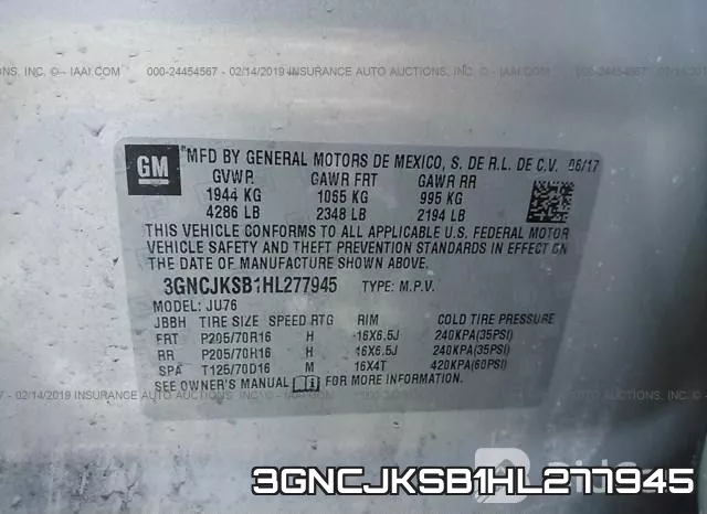 3GNCJKSB1HL277945 фото 10