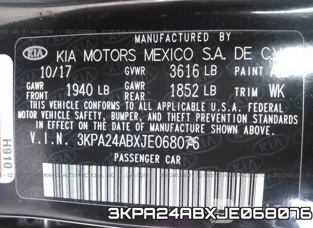 3KPA24ABXJE068076 фото 9