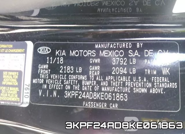 3KPF24AD8KE061863 фото 10