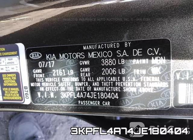 3KPFL4A74JE180404 фото 10