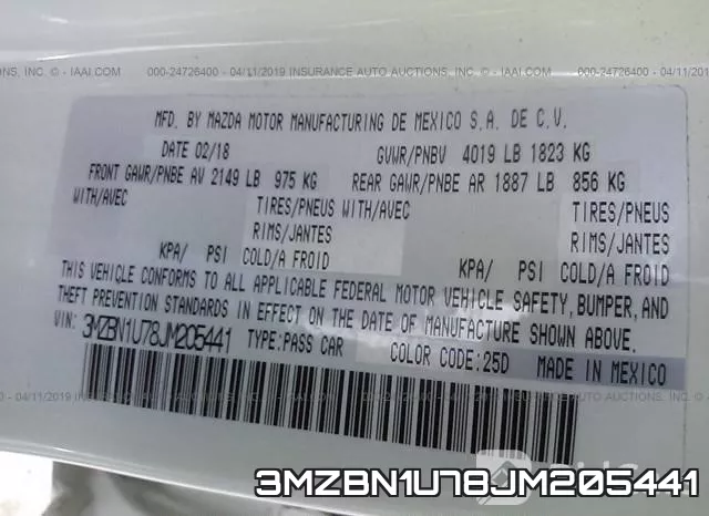 3MZBN1U78JM205441 фото 10