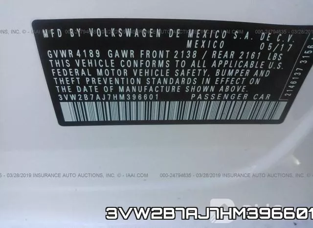 3VW2B7AJ7HM396601 фото 10