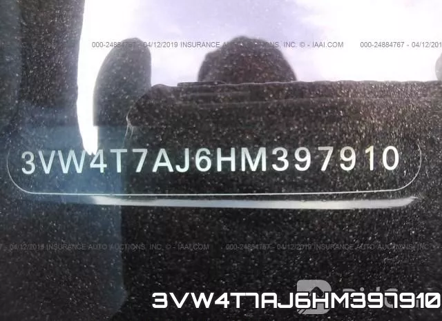 3VW4T7AJ6HM397910 фото 10