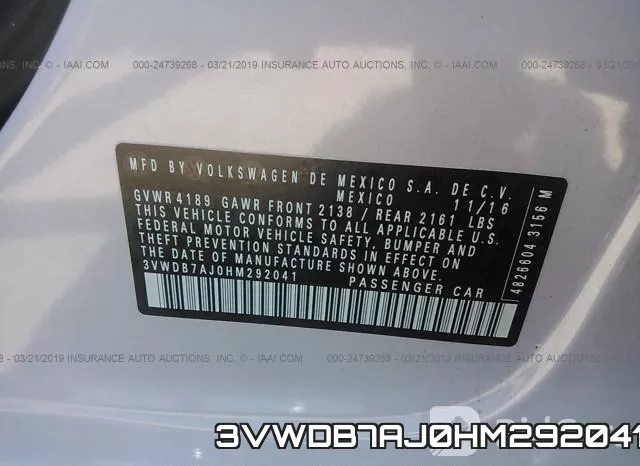 3VWDB7AJ0HM292041 фото 10