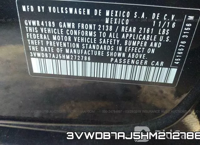 3VWDB7AJ5HM272786 фото 10