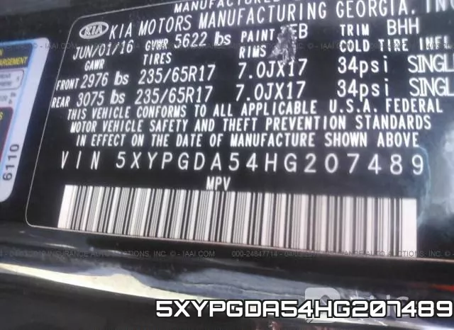 5XYPGDA54HG207489 фото 10