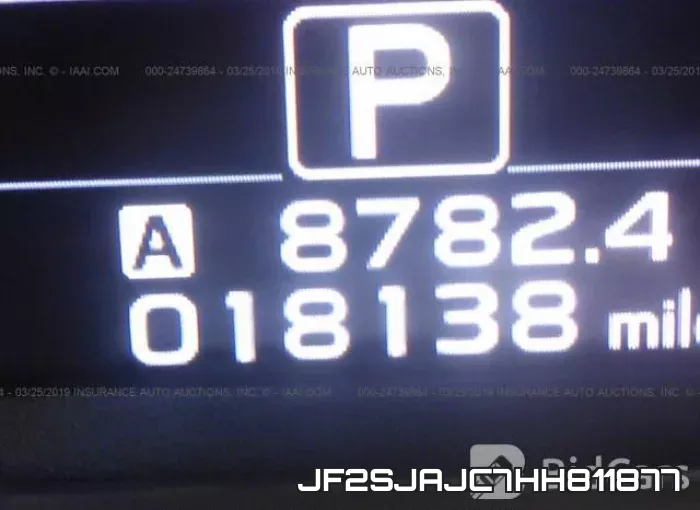 JF2SJAJC7HH811877 фото 8