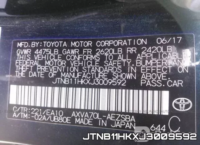 JTNB11HKXJ3009592 фото 10