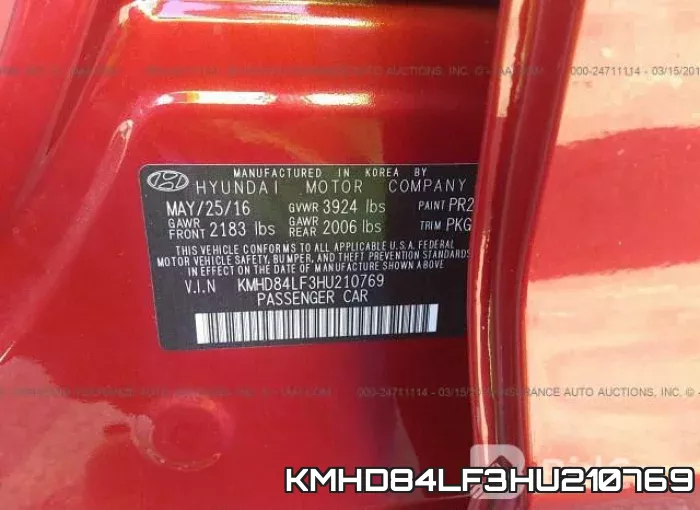 KMHD84LF3HU210769 фото 20