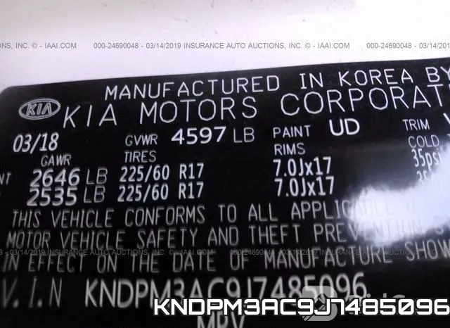 KNDPM3AC9J7485096 фото 10